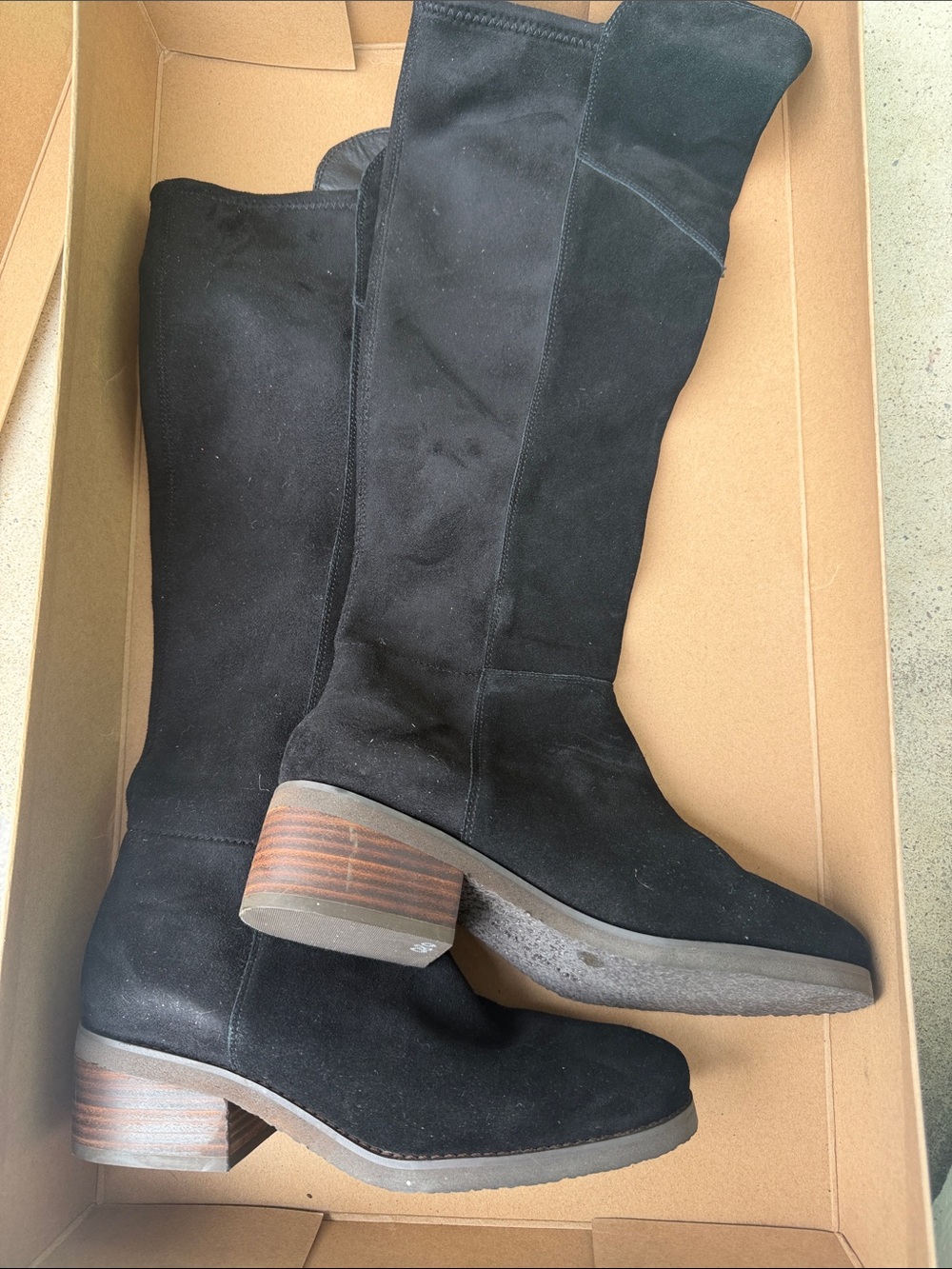 Lucky Brand Black Suede Over-the-Knee Boots - Picture 3 of 3